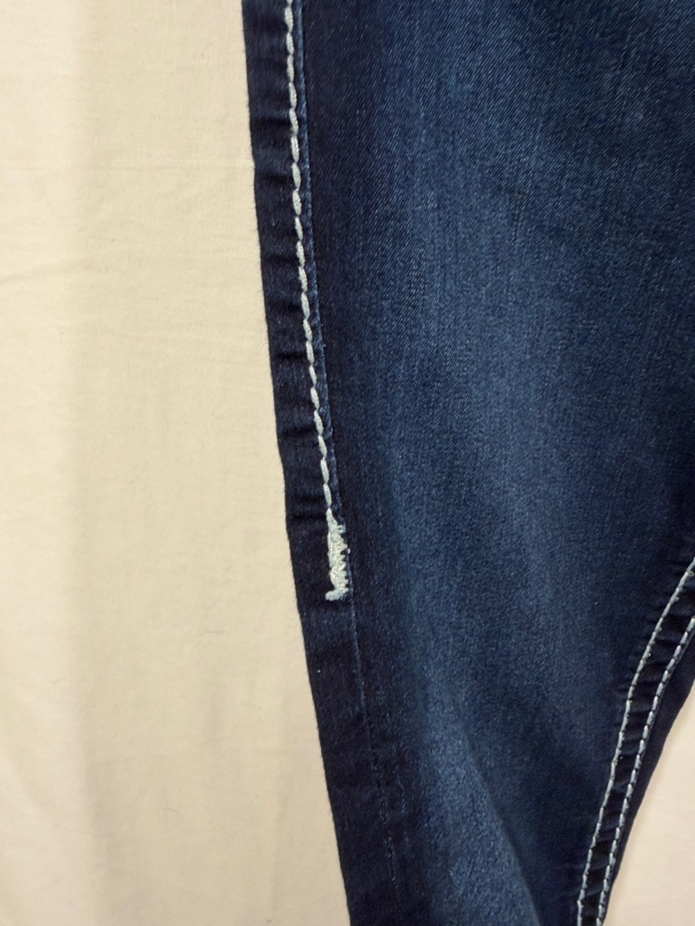 True Religion Halle High Rise Skinny Jeans Dark Wash Flap Pocket Big T 26 - Picture 13 of 16